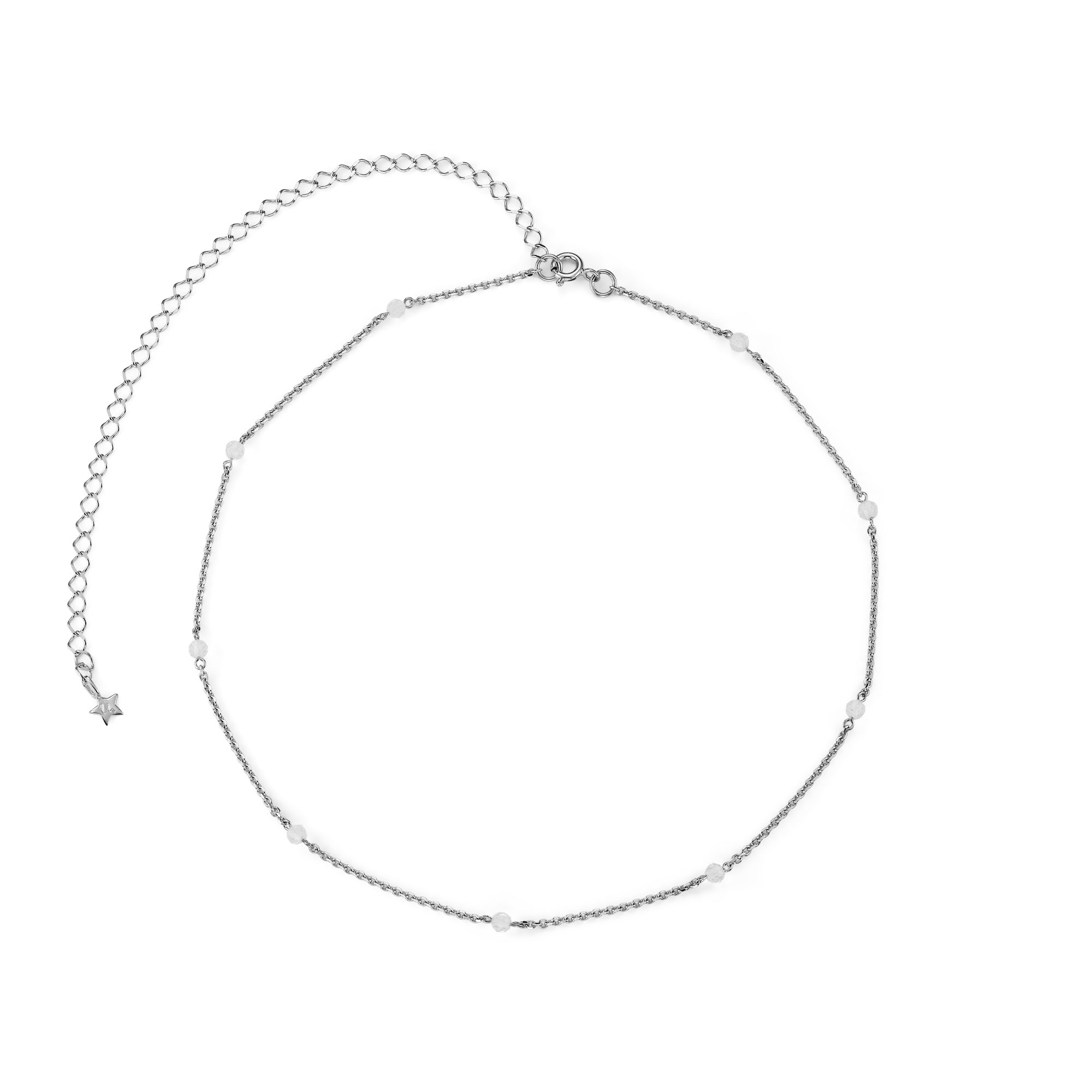 Колье чокер с горным хрусталем